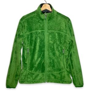 Mountain Hard Wear Hardware Green Sherpa Fleece Full Zip Jacket Sweater Medium
